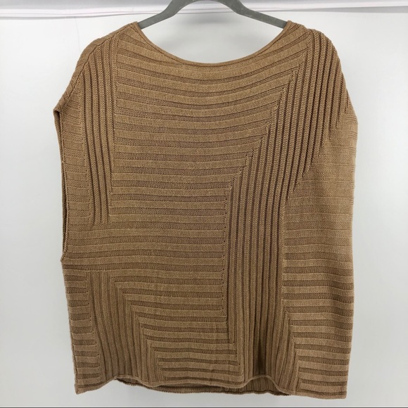 WHBM Tan Knit Sweater Shell Vest - Picture 1 of 10